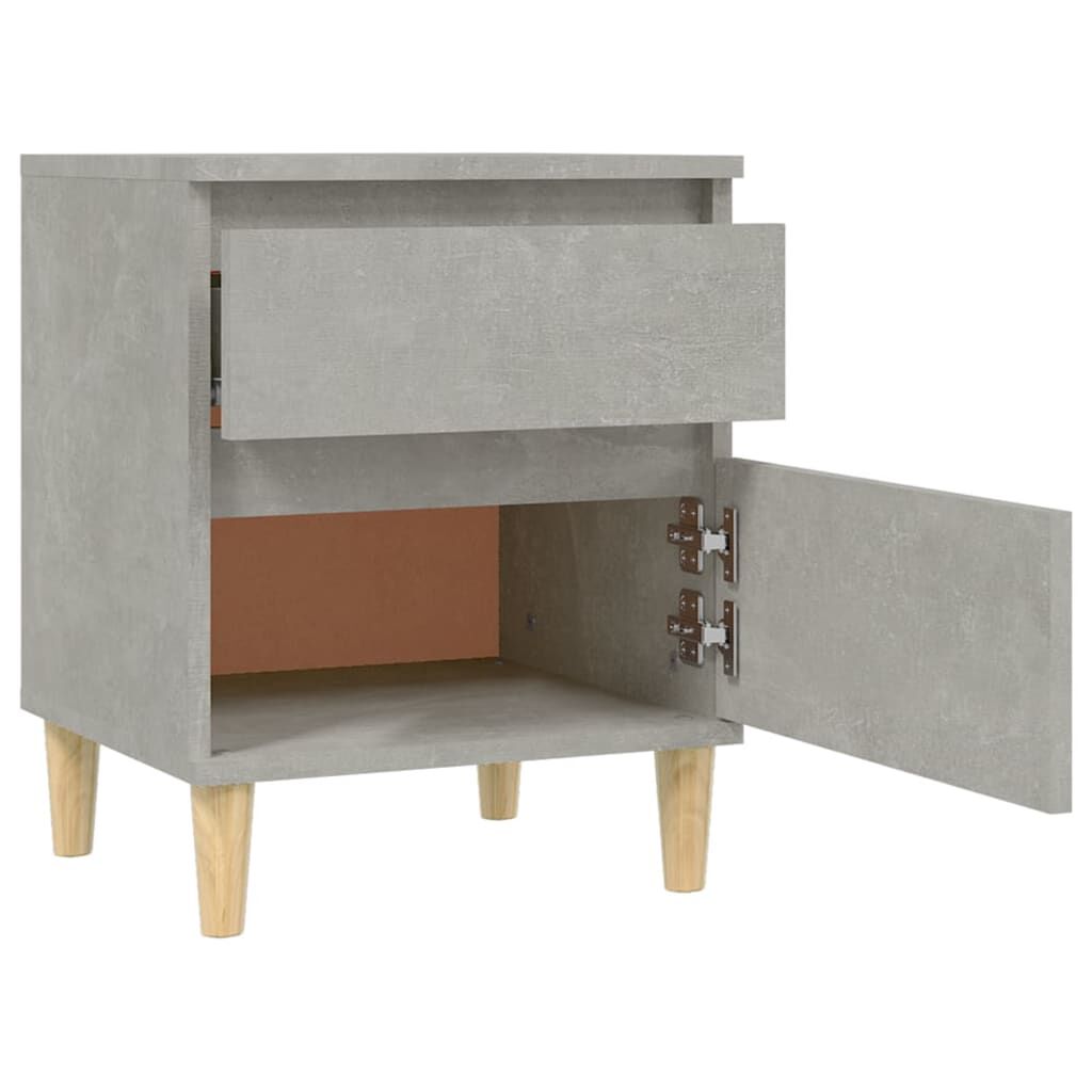 vidaXL Κομοδίνα 2 τεμ. Γκρι Σκυροδέματος 40 x 35 x 50εκ.