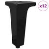 vidaXL &Pi;ό&delta;&iota;&alpha; &Epsilon;&pi;ί&pi;&lambda;&omega;&nu; 12 &tau;&epsilon;&mu;. &Mu;&alpha;ύ&rho;&omicron; 54,1 x 54,1 x 100 mm &Sigma;ί&delta;&epsilon;&rho;&omicron;