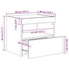 vidaXL Κομοδίνα με Φώτα LED 2 τεμ. Sonoma Δρυς 50x40x45 εκ.