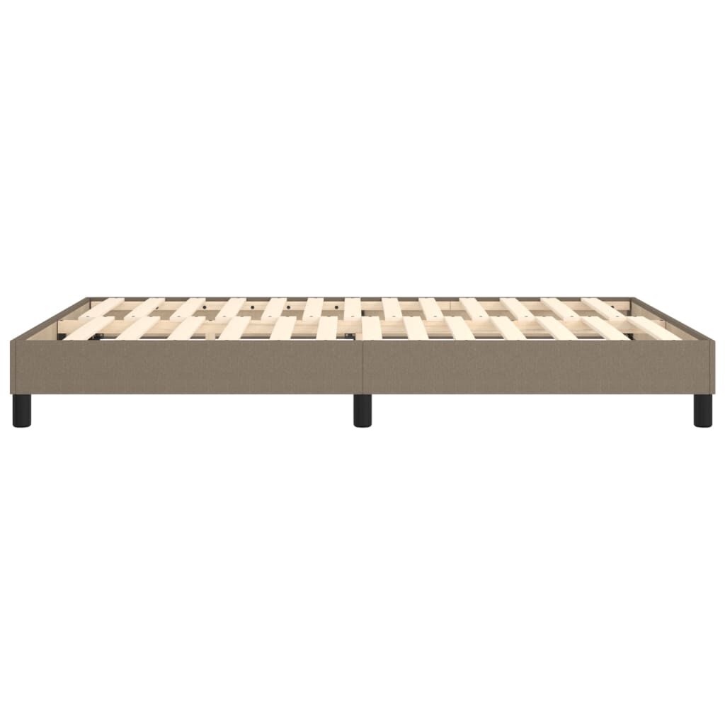 vidaXL Σκελετός Κρεβατιού Χωρίς Στρώμα Taupe 140x190 εκ. Υφασμάτινο