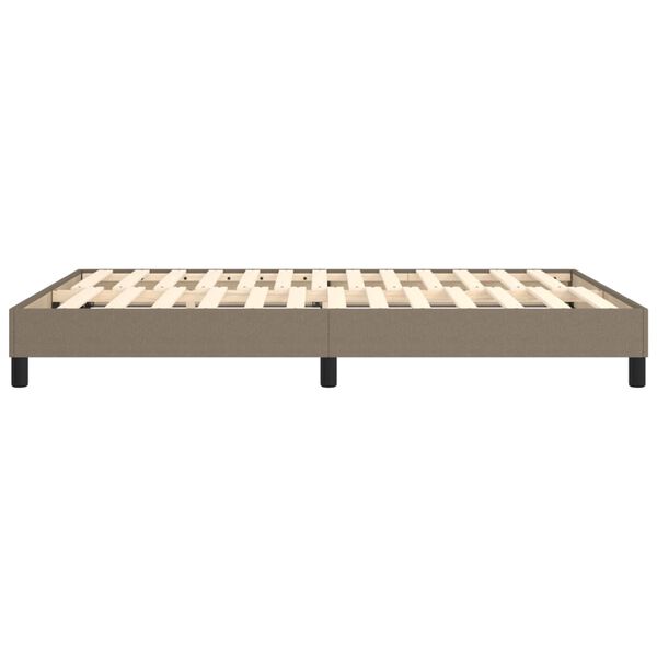 vidaXL Σκελετός Κρεβατιού Χωρίς Στρώμα Taupe 140x190 εκ. Υφασμάτινο