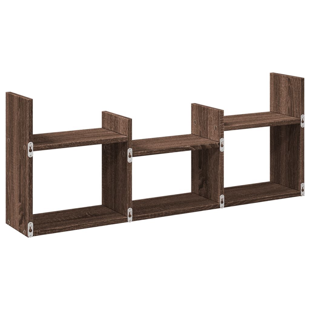 vidaXL Ντουλάπι Τοίχου Καφέ Δρυς 100x18x40 εκ. από Επεξεργασμένο Ξύλο