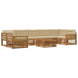 vidaXL &Sigma;&epsilon;&iota;&rho;ά &Kappa;&alpha;&nu;&alpha;&pi;έ &Epsilon;&xi;&omega;&tau;&epsilon;&rho;&iota;&kappa;&omicron;ύ &mu;&epsilon; &mu;&alpha;&xi;&iota;&lambda;ά&rho;&iota; 8 pcs &Phi;&upsilon;&sigma;&iota;&kappa;ό &kappa;&alpha;&iota; &Mu;&pi;&epsilon;&zeta;