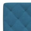 vidaXL Κρεβάτι με Στρώμα Μπλε 140x200 εκ. Βελούδινο