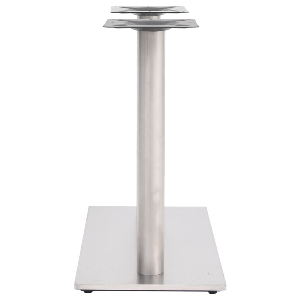 vidaXL Πόδι Τραπεζιού Bistro Ασημί 70x40x72 εκ. από Ανοξείδωτο Ατσάλι