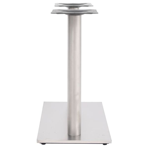 vidaXL Πόδι Τραπεζιού Bistro Ασημί 70x40x72 εκ. από Ανοξείδωτο Ατσάλι
