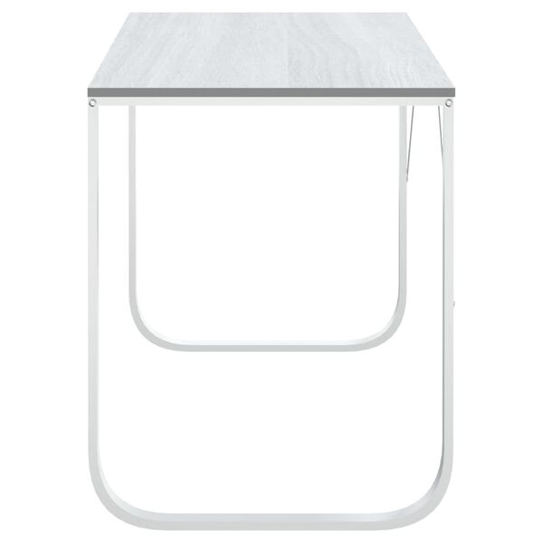 vidaXL Γραφείο Υπολογιστή Λευκό 110 x 60 x 73 εκ. από Μοριοσανίδα