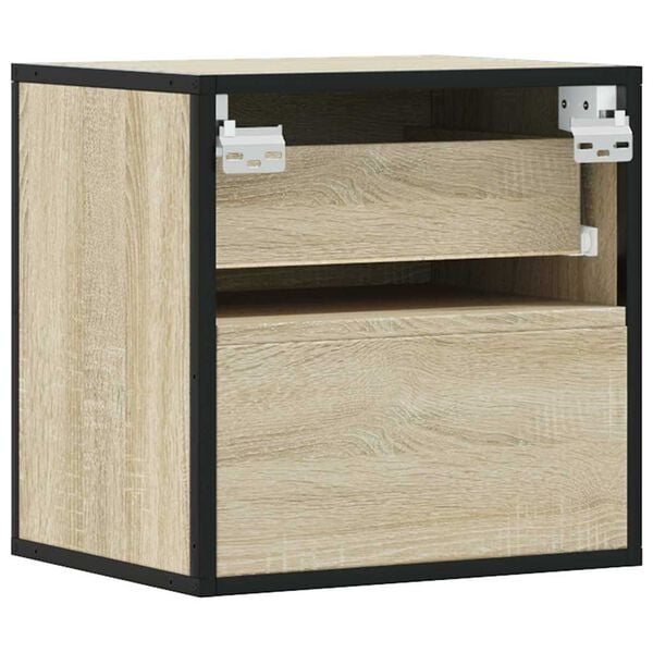 vidaXL Επίτοιχα κομοδίνα 2 τεμάχια Sonoma Oak 40x31x39,5 cm