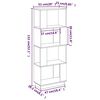 vidaXL Βιβλιοθήκη/Διαχωριστικό Χώρου 51x25x132 εκ. Μασίφ Ξύλο Πεύκου