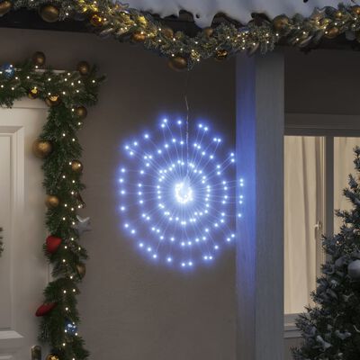vidaXL Φωτάκια Χριστουγεννιάτικα 2 Τεμ. 140 LED Ψυχρό Λευκό 17 εκ.