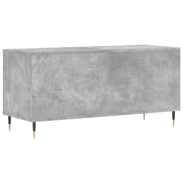 vidaXL Έπιπλο Δίσκων Γκρι Σκυροδέματος 100x38x48 εκ Επεξεργασμένο Ξύλο