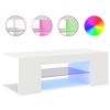 vidaXL Έπιπλο Τηλεόρασης με LED Λευκό 90x39x30 εκ.
