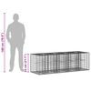 vidaXL &Alpha;&nu;&alpha;&sigma;&eta;&kappa;&omega;&mu;έ&nu;&omicron; &kappa;&rho;&epsilon;&beta;ά&tau;&iota; gabion &Alpha;&sigma;&eta;&mu;ί 180 x 60 x 55 &epsilon;&kappa;