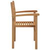 vidaXL Καρέκλες κήπου που σωριάζονται 2 pcs Καφέ 55.5 x 55.5 x 90 εκ.