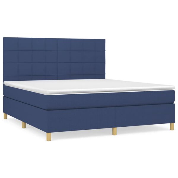 vidaXL &Kappa;&rho;&epsilon;&beta;ά&tau;&iota; Boxspring &mu;&epsilon; &Sigma;&tau;&rho;ώ&mu;&alpha; &Mu;&pi;&lambda;&epsilon; 160x200 &epsilon;&kappa;. &Upsilon;&phi;&alpha;&sigma;&mu;ά&tau;&iota;&nu;&omicron;