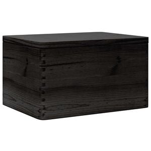 vidaXL &Xi;ύ&lambda;&iota;&nu;&omicron; &kappa;&omicron;&upsilon;&tau;ί &mu;&epsilon; &kappa;&alpha;&pi;ά&kappa;&iota; &Mu;&alpha;ύ&rho;&omicron; 40x30x23 cm &alpha;&pi;ό &mu;&alpha;&sigma;ί&phi; &xi;ύ&lambda;&omicron; &pi;&epsilon;ύ&kappa;&omicron;