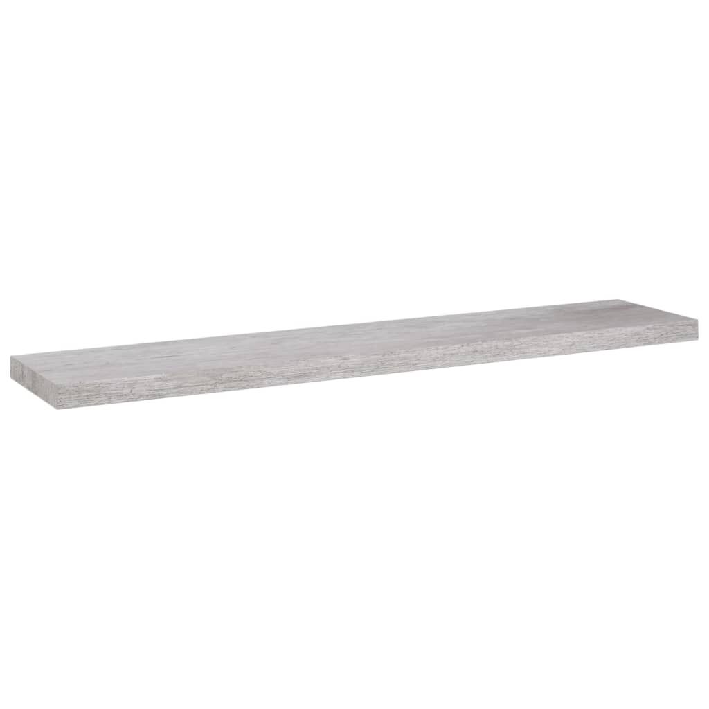 vidaXL Ράφι Τοίχου Γκρι Σκυροδέματος 120x23,5x3,8 εκ. από MDF