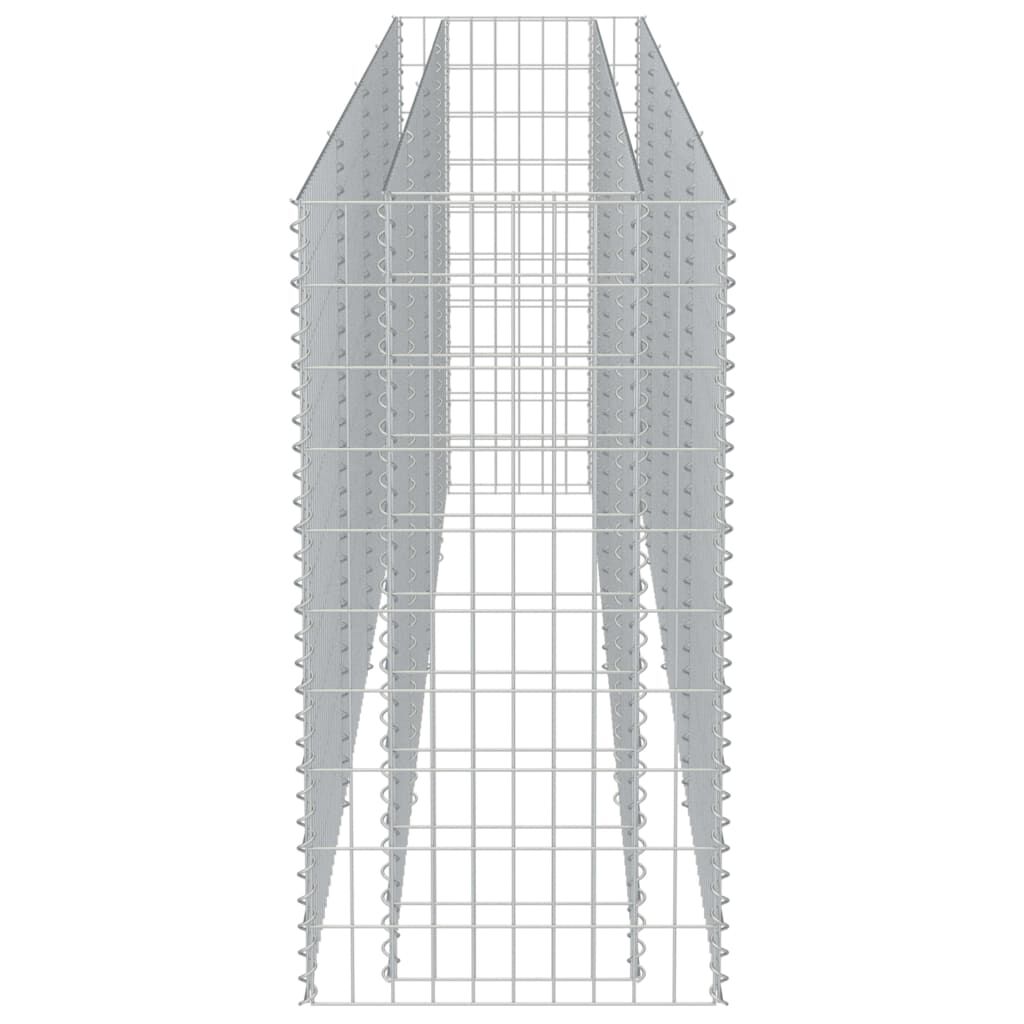 vidaXL Συρματοκιβώτιο-Γλάστρα Υπερυψωμένη 360x50x100 εκ. Γαλβ. Χάλυβας