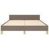 vidaXL Σκελετός Κρεβατιού Χωρίς Στρώμα Taupe 140x200 εκ. Υφασμάτινο
