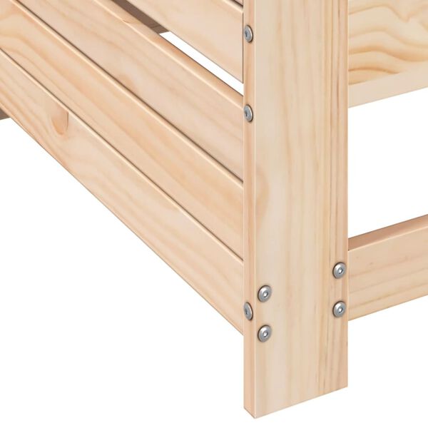vidaXL Καναπές Κήπου με Μπράτσα 69x62x70,5 εκ. Μασίφ Ξύλο Πεύκου