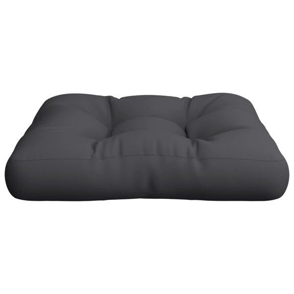 vidaXL Μαξιλάρι Παλέτας Μαύρο 58 x 58 x 10 εκ. Υφασμάτινο