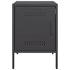 vidaXL Κομοδίνο Μαύρο 36x39x50,5 εκ. από Χάλυβα