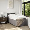 vidaXL &Kappa;&rho;&epsilon;&beta;ά&tau;&iota; Boxspring &mu;&epsilon; &Sigma;&tau;&rho;ώ&mu;&alpha; Taupe 80x200 &epsilon;&kappa;. &Upsilon;&phi;&alpha;&sigma;&mu;ά&tau;&iota;&nu;&omicron;
