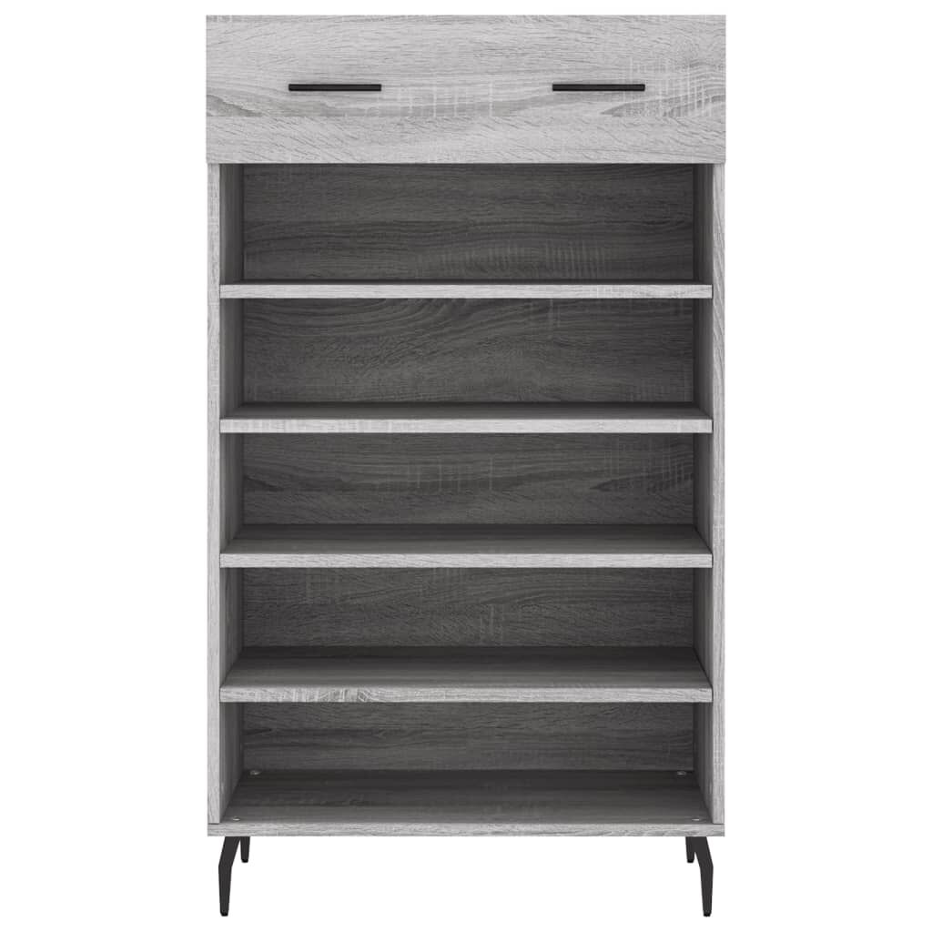 vidaXL Παπουτσοθήκη Γκρι Sonoma 60 x 35 x 105 εκ. από Επεξεργ. Ξύλο