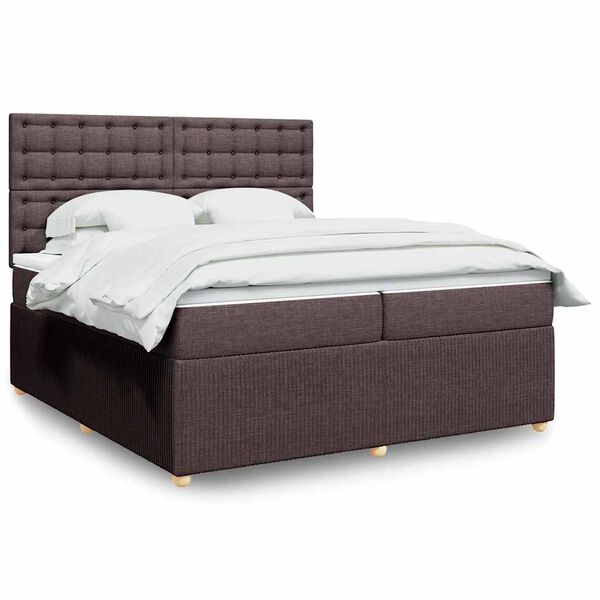 vidaXL &Kappa;&rho;&epsilon;&beta;ά&tau;&iota; Boxspring &mu;&epsilon; &Sigma;&tau;&rho;ώ&mu;&alpha; &Sigma;&kappa;&omicron;ύ&rho;&omicron; &Kappa;&alpha;&phi;έ 200x200 &epsilon;&kappa;. &Upsilon;&phi;&alpha;&sigma;&mu;ά&tau;&iota;&nu;&omicron;