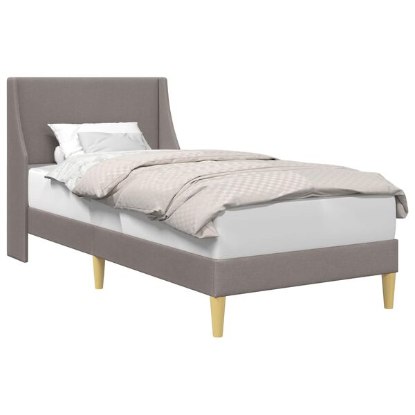 vidaXL &Sigma;&kappa;&epsilon;&lambda;&epsilon;&tau;ό&sigmaf; &Kappa;&rho;&epsilon;&beta;&alpha;&tau;&iota;&omicron;ύ &mu;&epsilon; &kappa;&epsilon;&phi;&alpha;&lambda;ά&rho;&iota; Taupe 90 x 190 cm ύ&phi;&alpha;&sigma;&mu;&alpha;