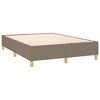 vidaXL &Kappa;&rho;&epsilon;&beta;ά&tau;&iota; Boxspring &mu;&epsilon; &Sigma;&tau;&rho;ώ&mu;&alpha; & LED Taupe 140x200 &epsilon;&kappa;. &Upsilon;&phi;&alpha;&sigma;&mu;ά&tau;&iota;&nu;&omicron;