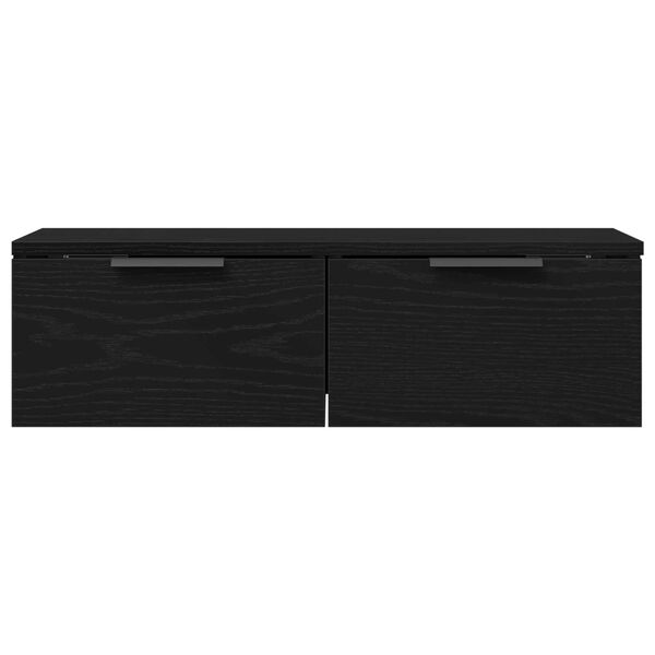 VidaXL Μαύρος δρυός τοίχου ντουλάπα 68x30x20 εκ. από κατασκευασμένο ξύλο