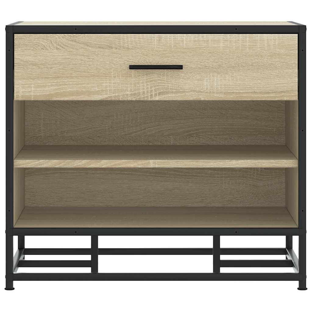 vidaXL Πάγκος παπουτσιών Δρυς sonoma 60x40x53,5 cm Επεξεργασμένο ξύλο