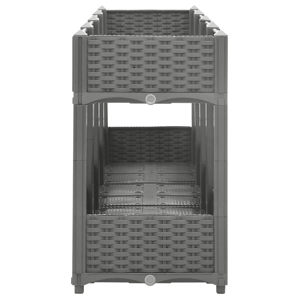 vidaXL Ζαρντινιέρα 160 x 40 x 71 εκ. από Πολυπροπυλένιο