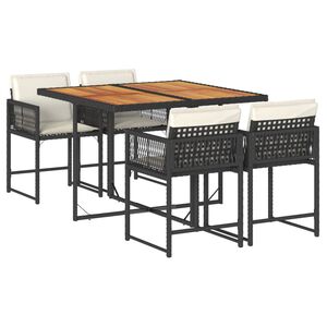 vidaXL &Sigma;&epsilon;&tau; &Tau;&rho;&alpha;&pi;&epsilon;&zeta;&alpha;&rho;ί&alpha;&sigmaf; &Kappa;ή&pi;&omicron;&upsilon; 5 &Tau;&epsilon;&mu;&alpha;&chi;ί&omega;&nu; &Mu;&alpha;ύ&rho;&omicron; &Sigma;&upsilon;&nu;&theta;. &Rho;&alpha;&tau;ά&nu; &mu;&epsilon; &Mu;&alpha;&xi;&iota;&lambda;ά&rho;&iota;&alpha;