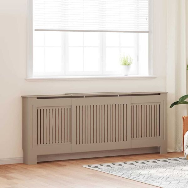 vidaXL Καπάκι Καλοριφέρ 2 pcs Καφέ (142-205) x 20.5 x 81.5 εκ.