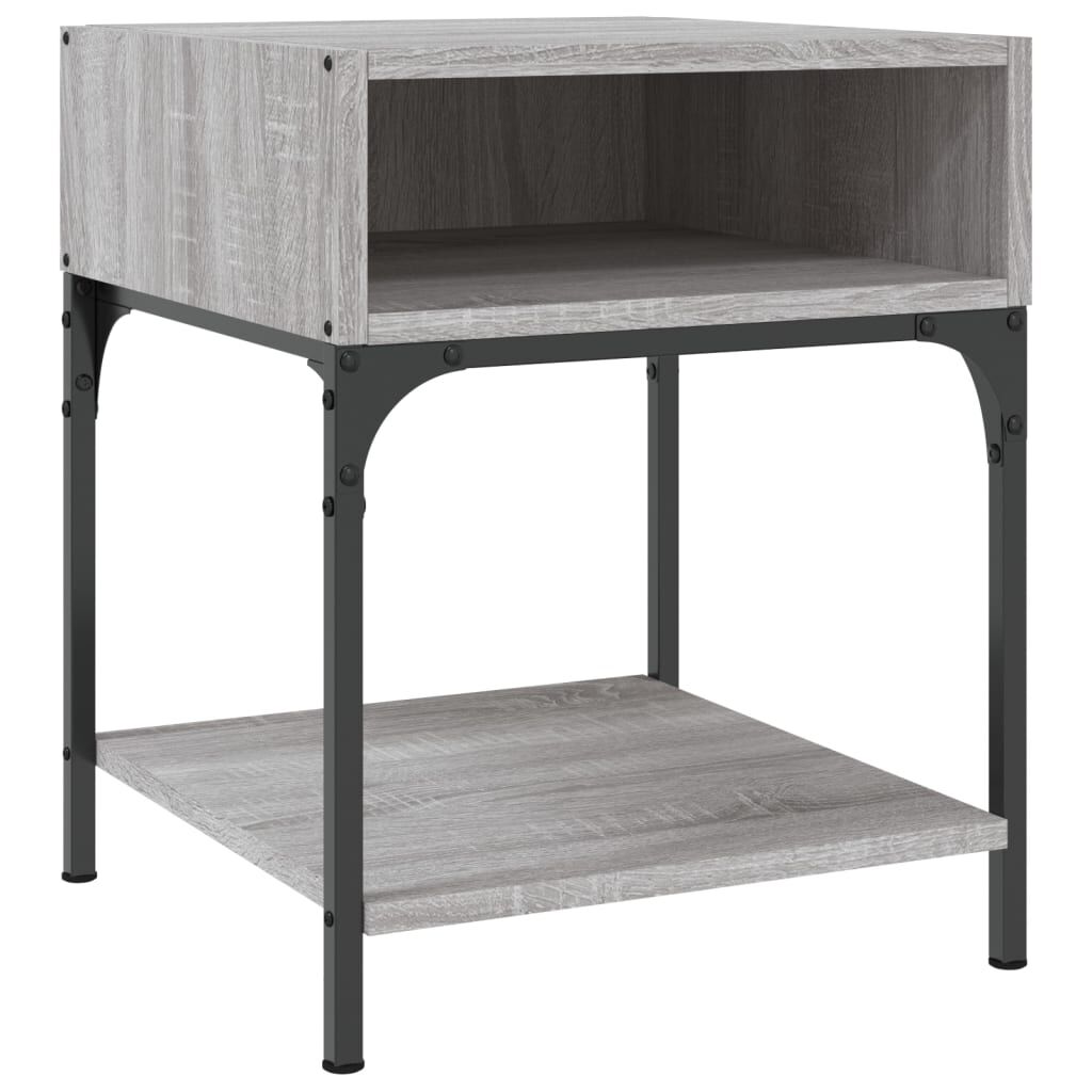 vidaXL Κομοδίνα 2 τεμ Γκρι Sonoma 40x41x50 εκ. από Επεξεργασμένο Ξύλο