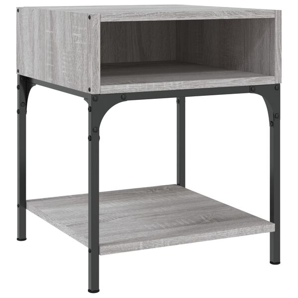 vidaXL Κομοδίνα 2 τεμ Γκρι Sonoma 40x41x50 εκ. από Επεξεργασμένο Ξύλο