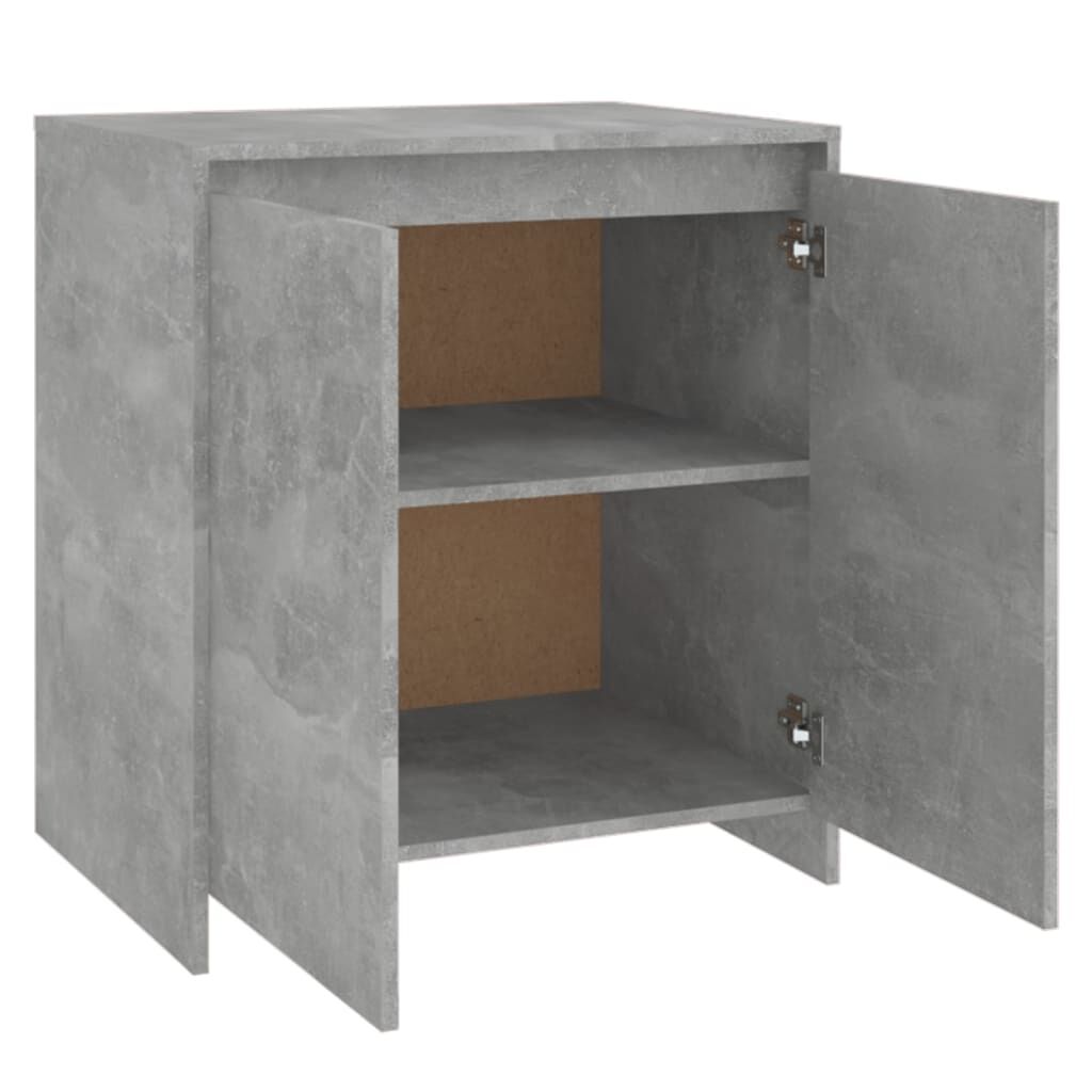 vidaXL Μπουφές Γκρι Σκυροδέματος 70x41x75 εκ. Επεξεργασμένο Ξύλο