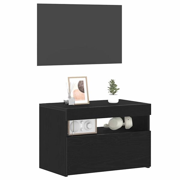 vidaXL Ντουλάπι TV Μαύρο 60 x 35 x 40 εκ. Επεξεργασμένο ξύλο