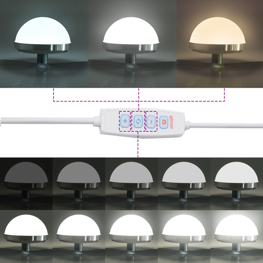 Σετ Γκαρνταρόμπας 2 Τεμαχίων με LED σε Χρώμα Σκυρόδεμα και Ξύλο