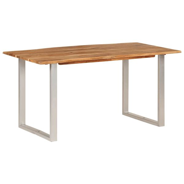 vidaXL Τραπεζαρία 154x80x76 εκ. από Μασίφ Ξύλο Ακακίας