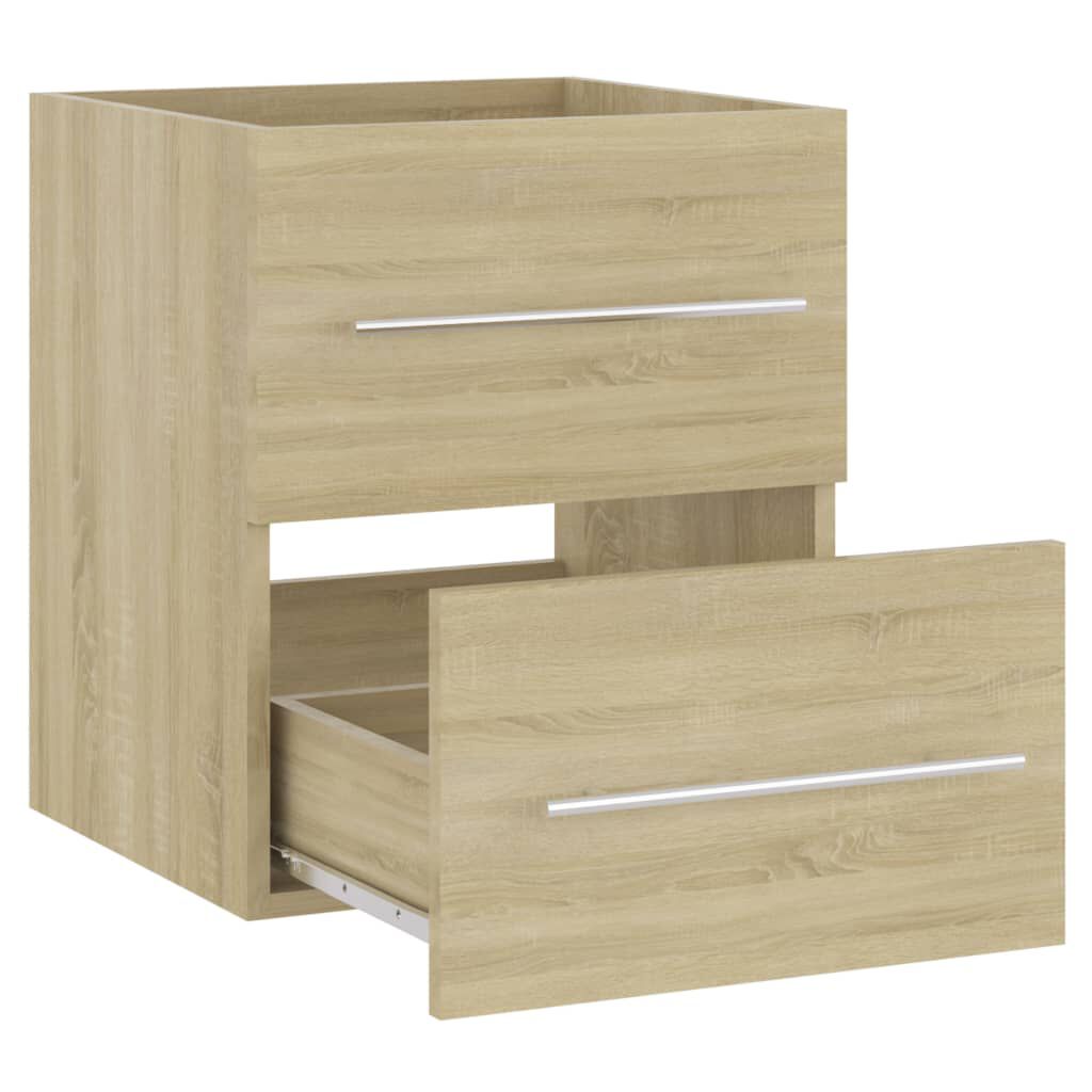 vidaXL Ντουλάπι Νιπτήρα Sonoma Δρυς 41 x 38,5 x 48 εκ. από Επεξ. Ξύλο
