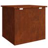 vidaXL &Kappa;&omicron;&upsilon;&tau;ί &alpha;&pi;&omicron;&theta;ή&kappa;&epsilon;&upsilon;&sigma;&eta;&sigmaf; &epsilon;&xi;&omega;&tau;&epsilon;&rho;&iota;&kappa;ώ&nu; &chi;ώ&rho;&omega;&nu; &Sigma;&kappa; rusty 55 x 50,5 x 50 &epsilon;&kappa;.