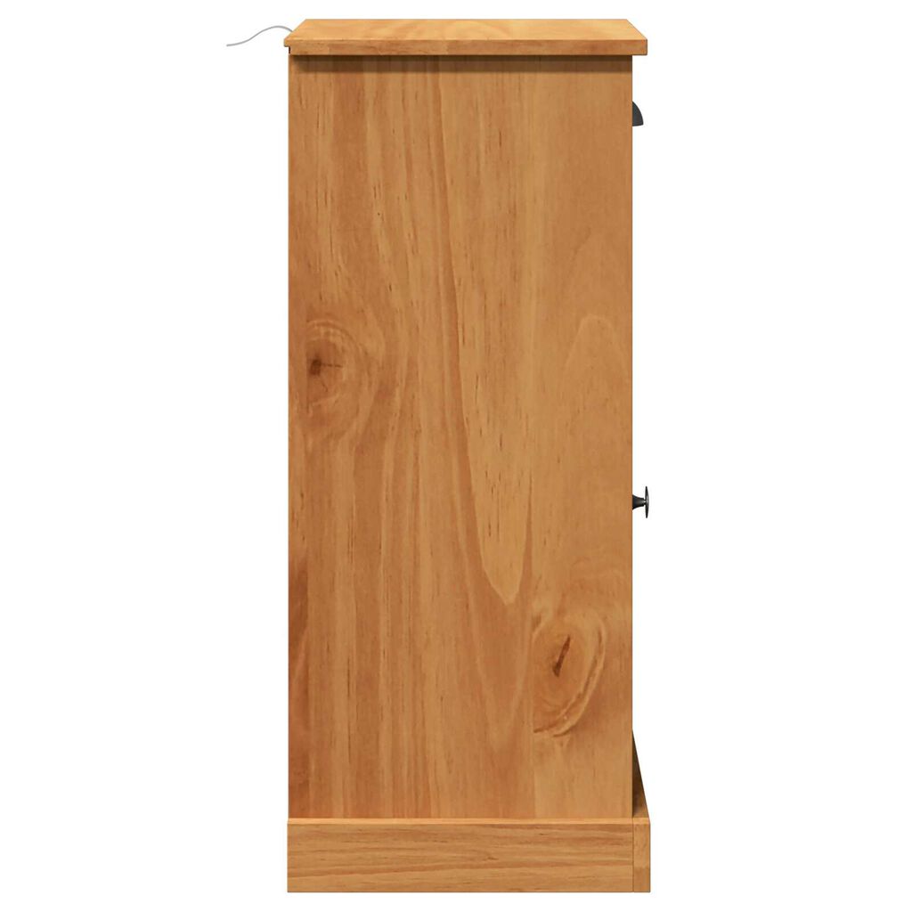 vidaXL Ντουλάπα Μπάνιου με συρτάρι VIGO καφέ μελί 37.5 x 34 x 80 εκ