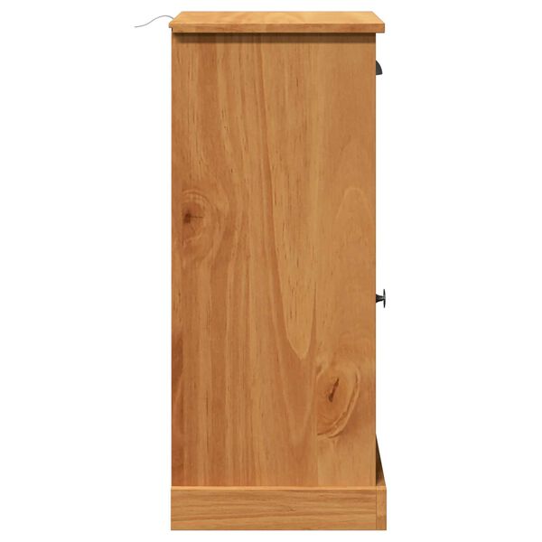 vidaXL Ντουλάπα Μπάνιου με συρτάρι VIGO καφέ μελί 37.5 x 34 x 80 εκ