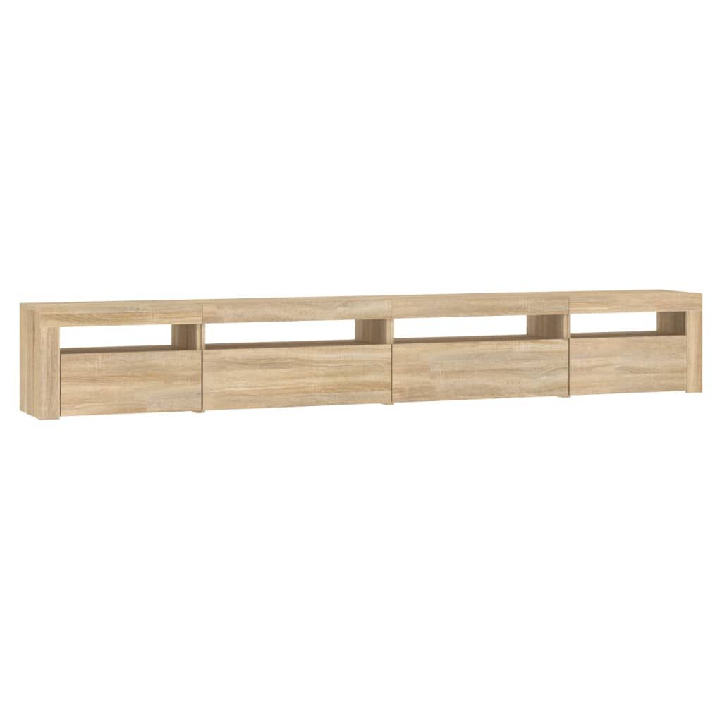 vidaXL Έπιπλο Τηλεόρασης με LED Sonoma Δρυς 270x35x40 εκ.