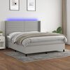 vidaXL &Kappa;&rho;&epsilon;&beta;ά&tau;&iota; Boxspring &mu;&epsilon; &Sigma;&tau;&rho;ώ&mu;&alpha; & LED &Alpha;&nu;.&Gamma;&kappa;&rho;&iota; 180x200&epsilon;&kappa;. &Upsilon;&phi;&alpha;&sigma;&mu;ά&tau;&iota;&nu;&omicron;