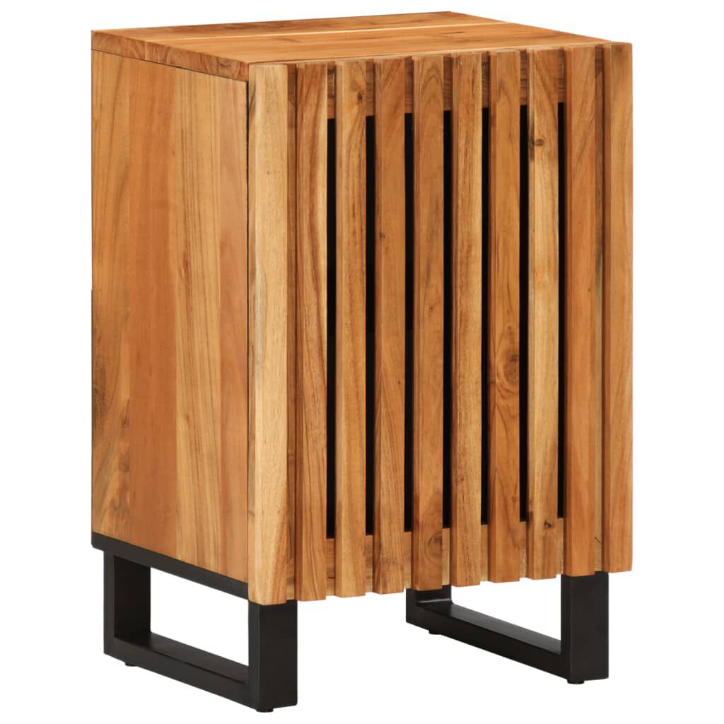 vidaXL Ντουλάπι Μπάνιου 38x34x58 εκ. από Μασίφ Ξύλο Ακακίας
