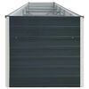 vidaXL Ζαρντινιέρα Υπερυψωμένη Ανθρακί 400x80x77 εκ. Γαλβαν. Χάλυβας
